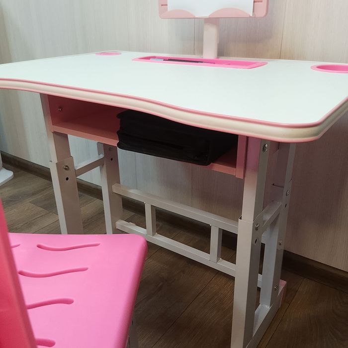 Парта школьная детская bambi синие и розовые Парта-трансформер (АКЦИЯ)