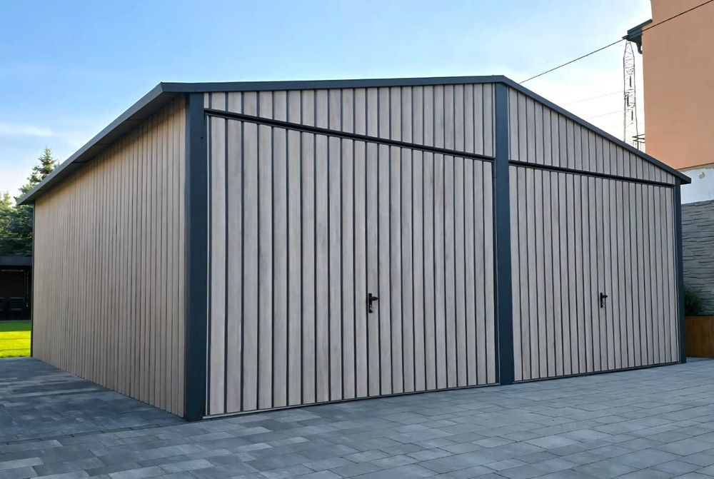 Garaż blaszany 6x6 konstrukcja profil OCYNKOWANY  Cena z dostawą