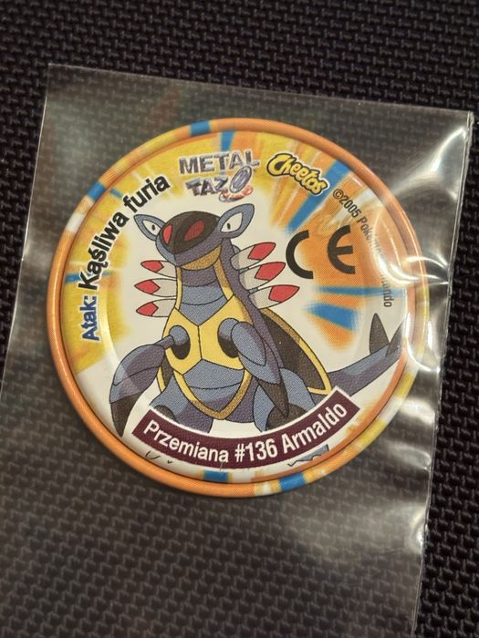 Polskie metal tazo pokemon (seria advanced set 1): Anorith/Armaldo