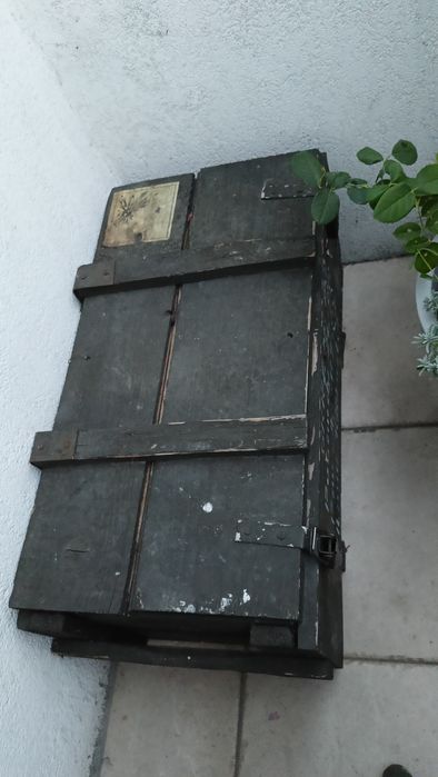 Skrzynia drewniana na amunicje