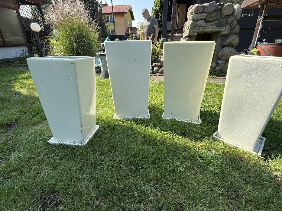 4 duże donice wewnetrzne zewnetrzne 53cm 45cm