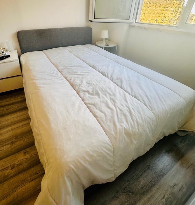 Cama casal + colchão 100€