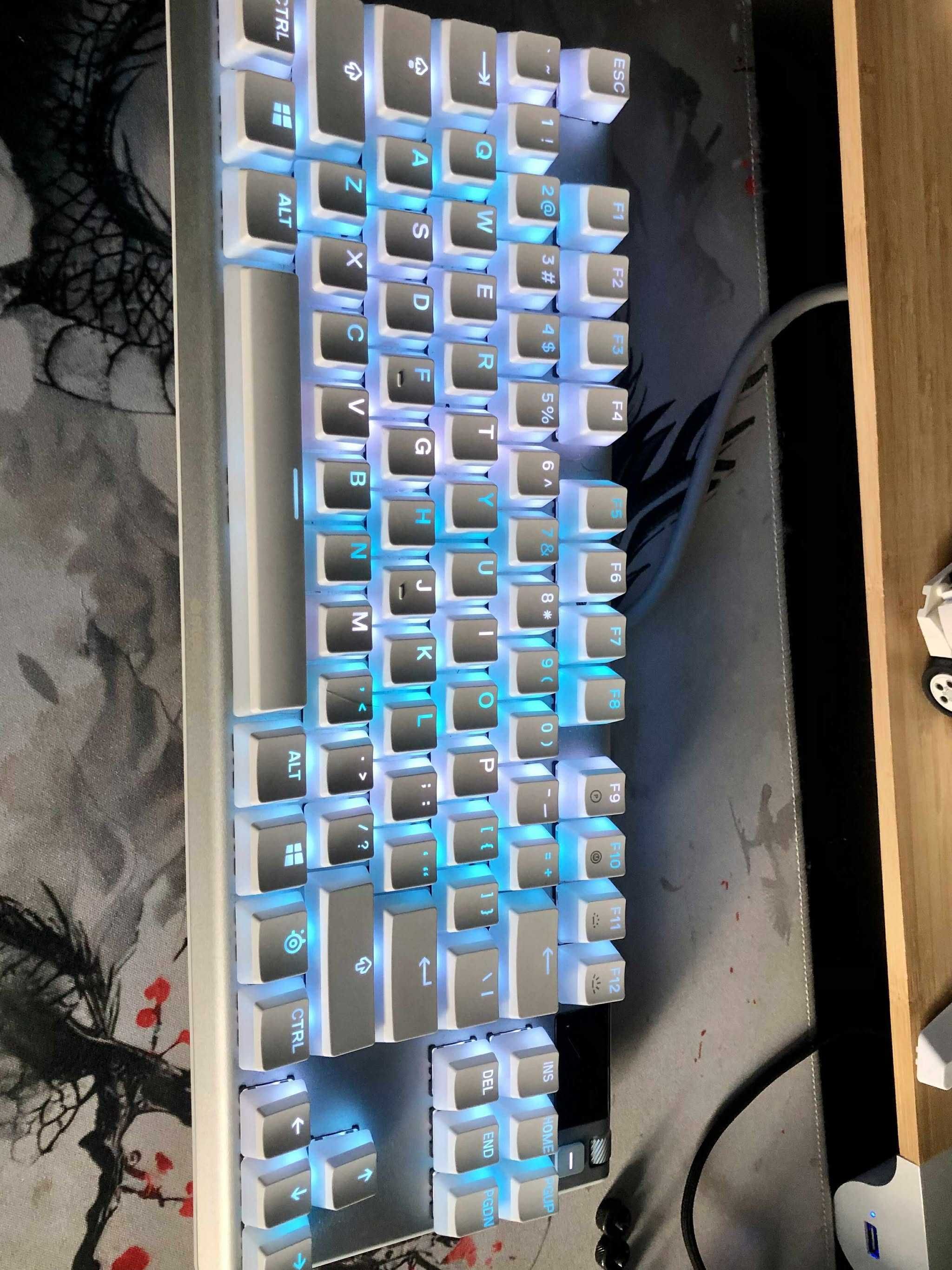 Klawiatura SteelSeries Apex 7 TKL Ghost - Biała