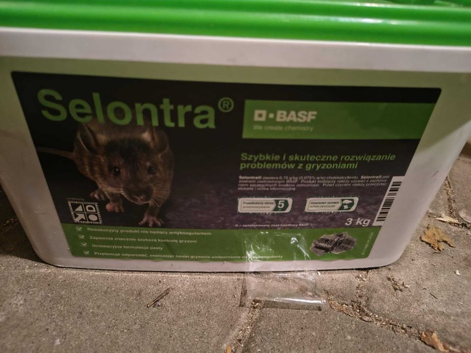 Selontra Basf 3kg Trutka na Szczury Myszy Trucizna kostka