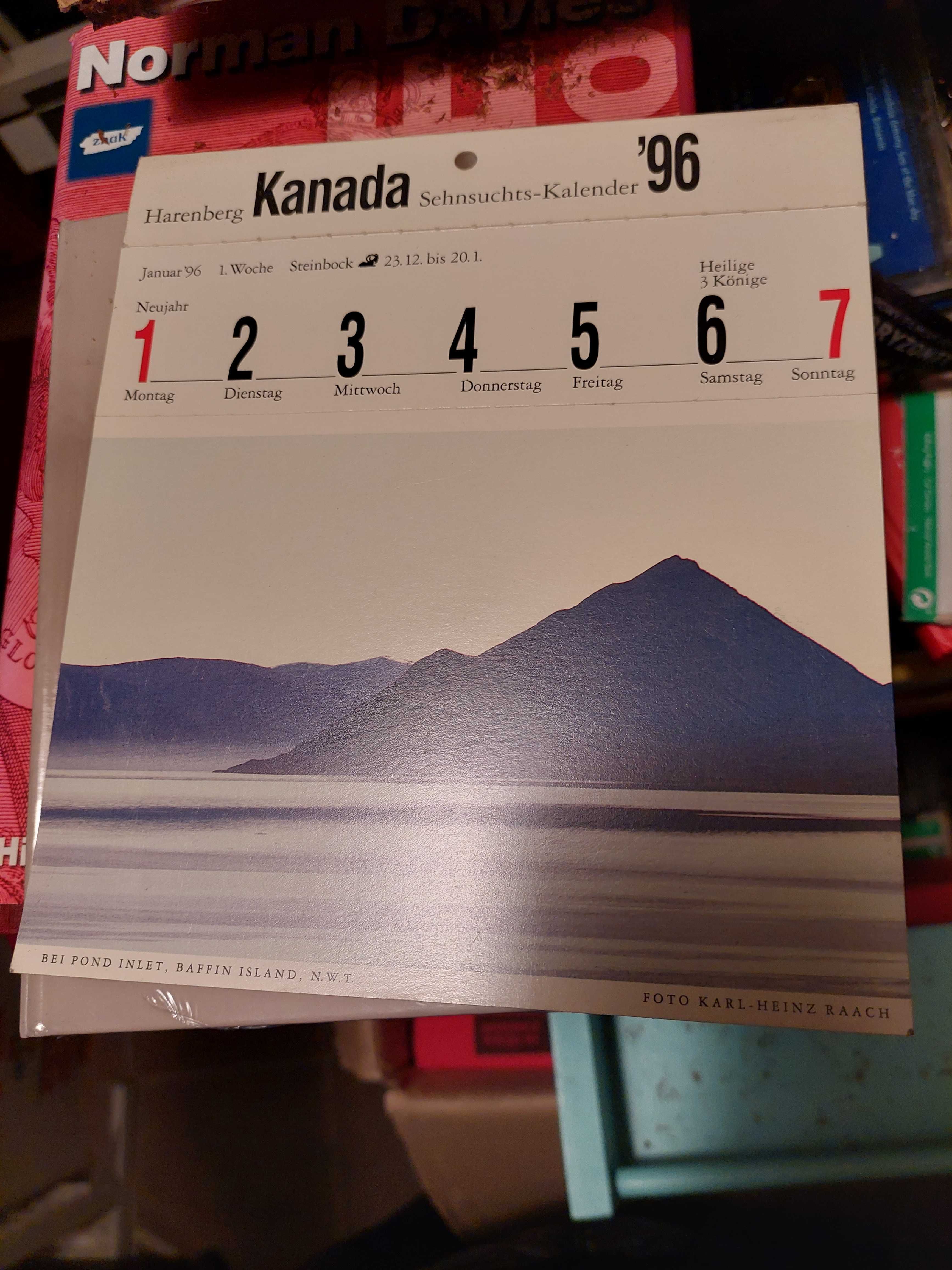 Kalendarz Kanada 1996 53 pocztowki