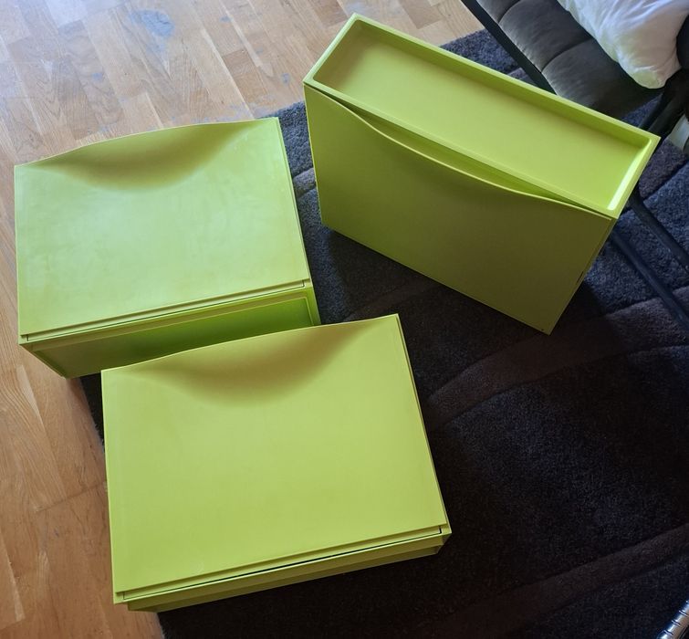 Szafki na buty IKEA Trones zielone 3 szt.