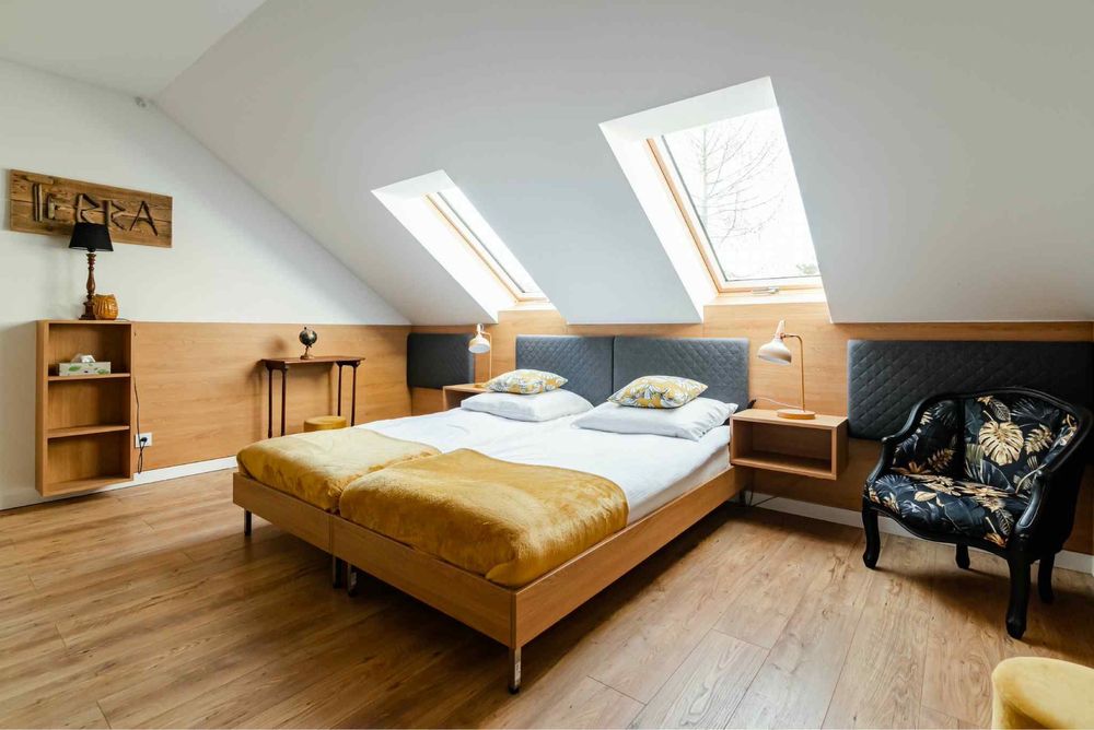 Luksusowy domek „White Glove” – Narty | sauna, jezioro, taras 50 m²