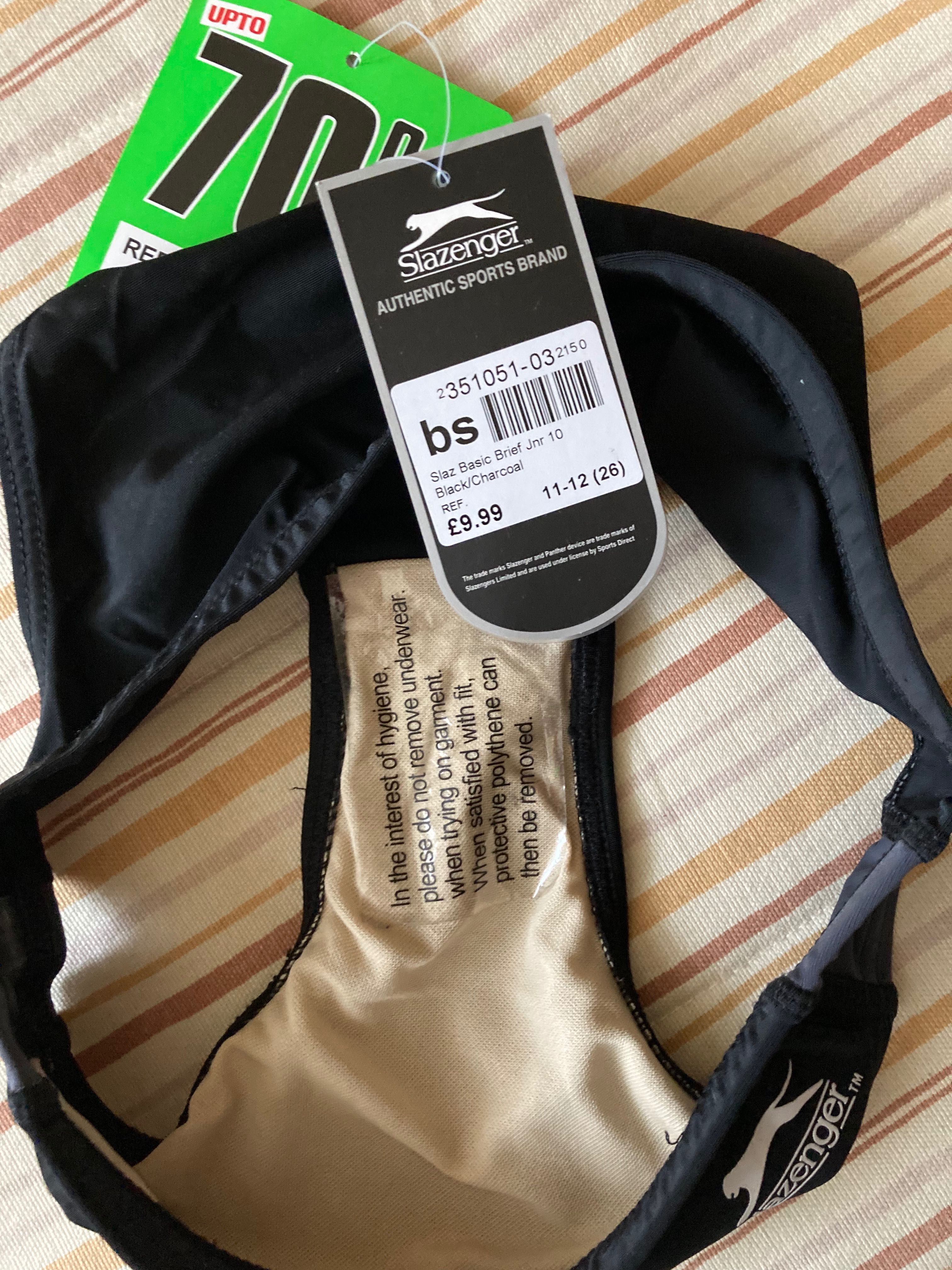 nowe! Kąpielówki/slipki na basen junior 11/12 Slazenger z UK 158/164