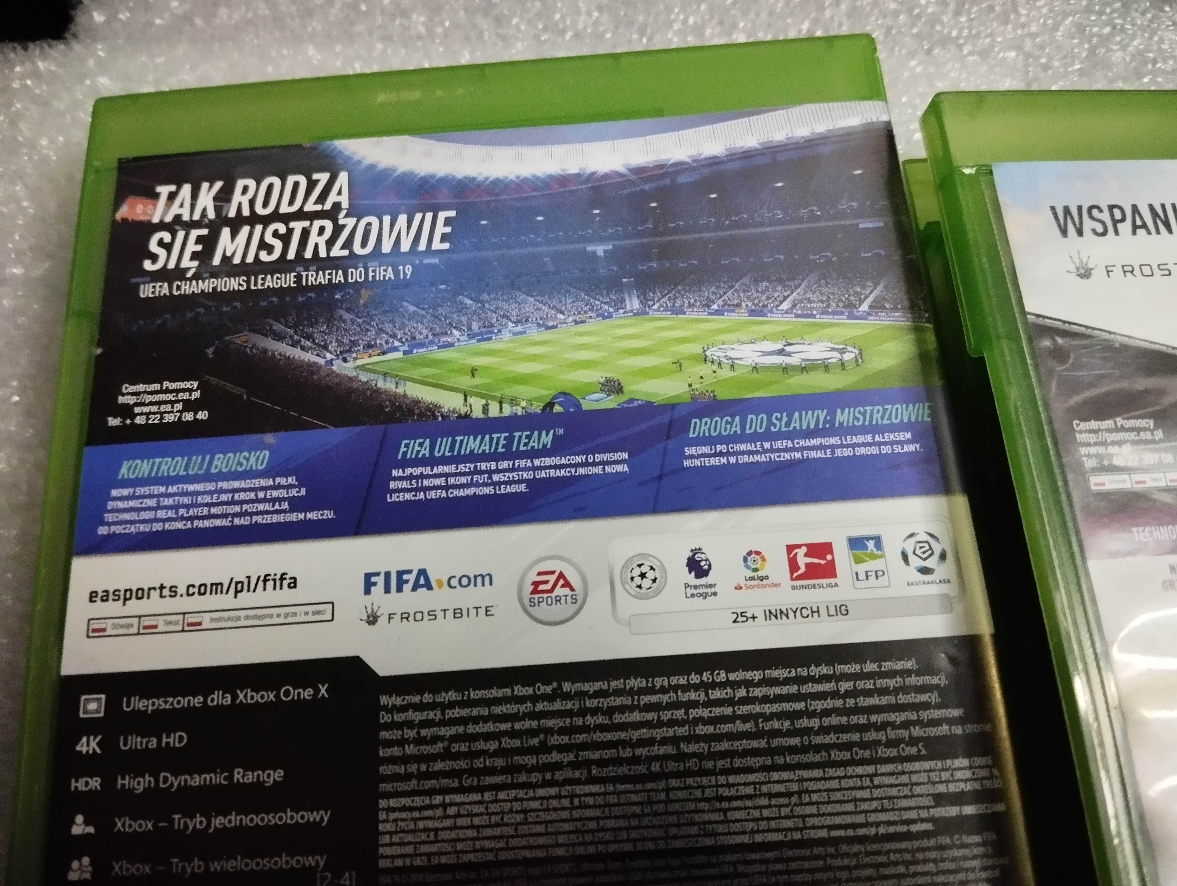 XBOX One Fifa 19 + Fifa 18 - polski komentarz