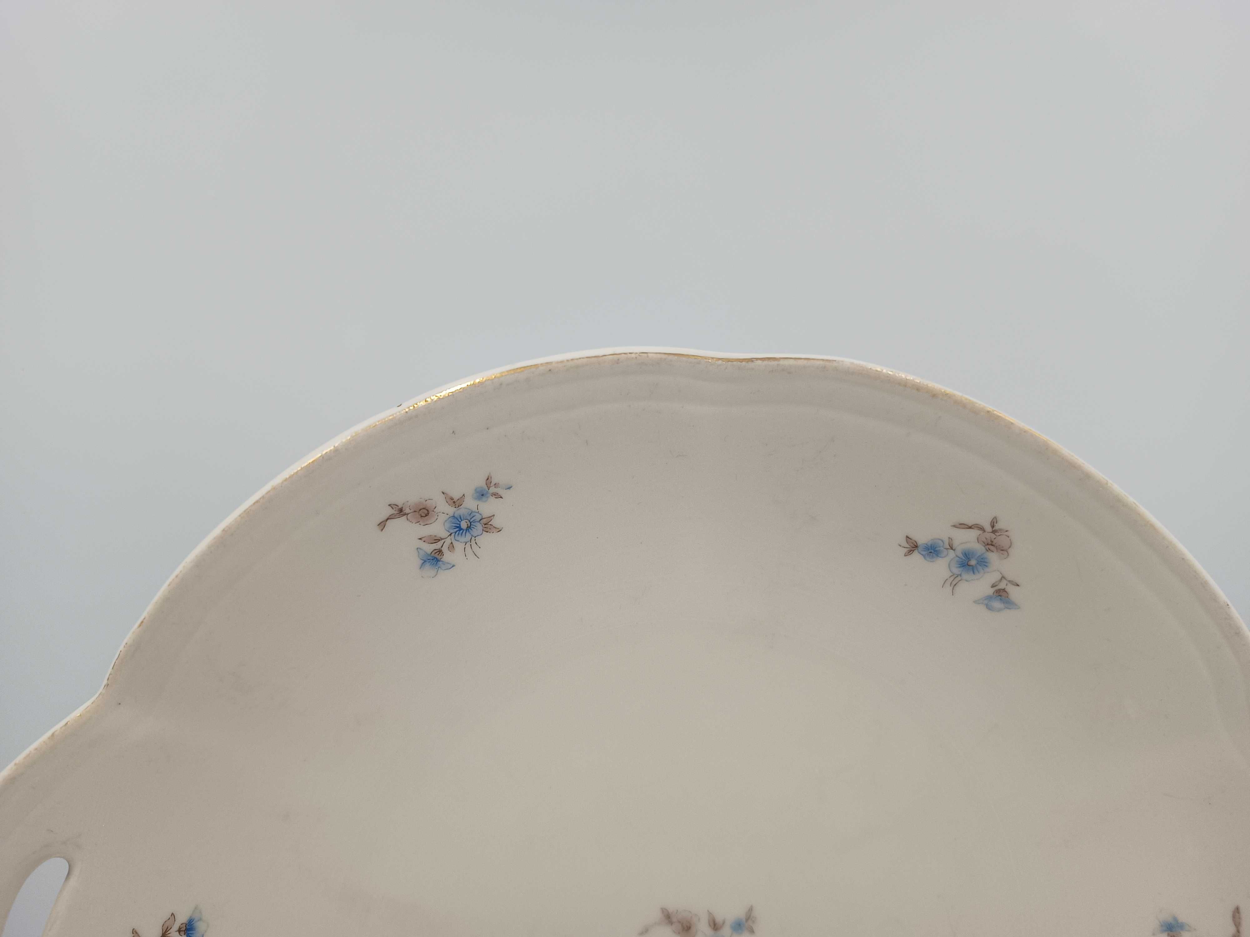 Patera Tułowice duży talerz z uszami porcelana z PRL 3