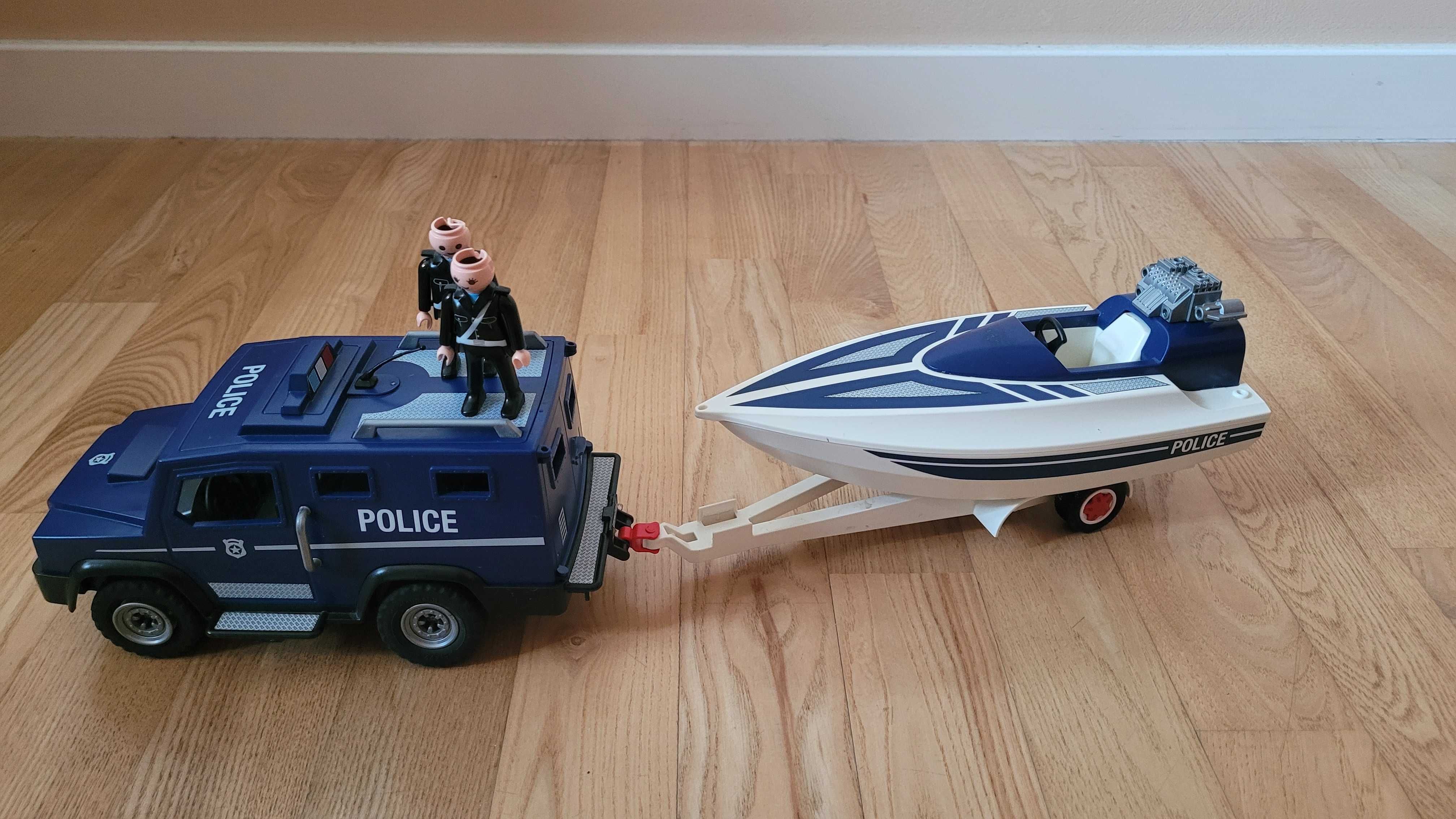 Playmobil 5187 Pojazd terenowy Policji z motorówką