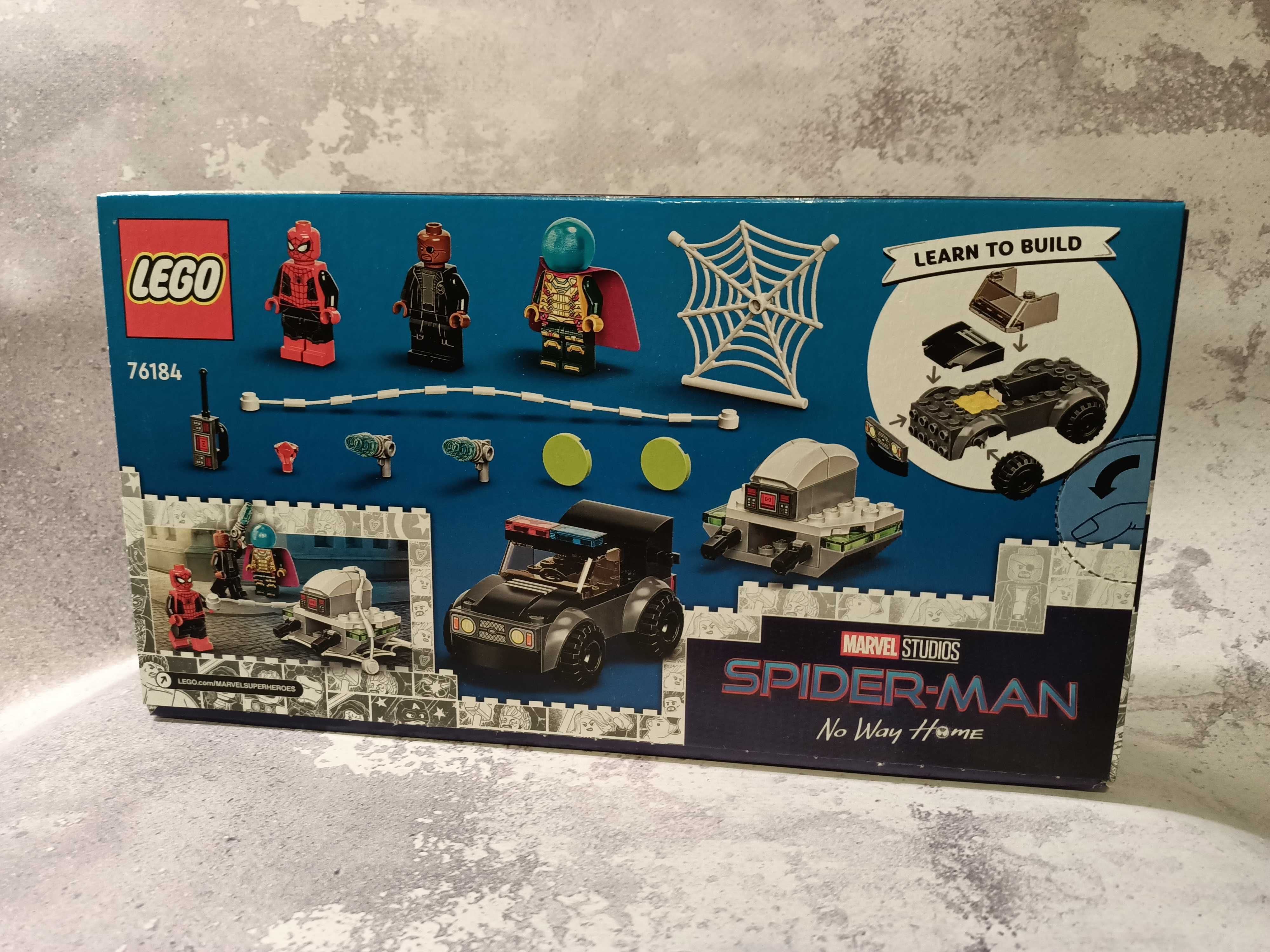 Lego Spider man kontra Mysterio i jego dron 76184