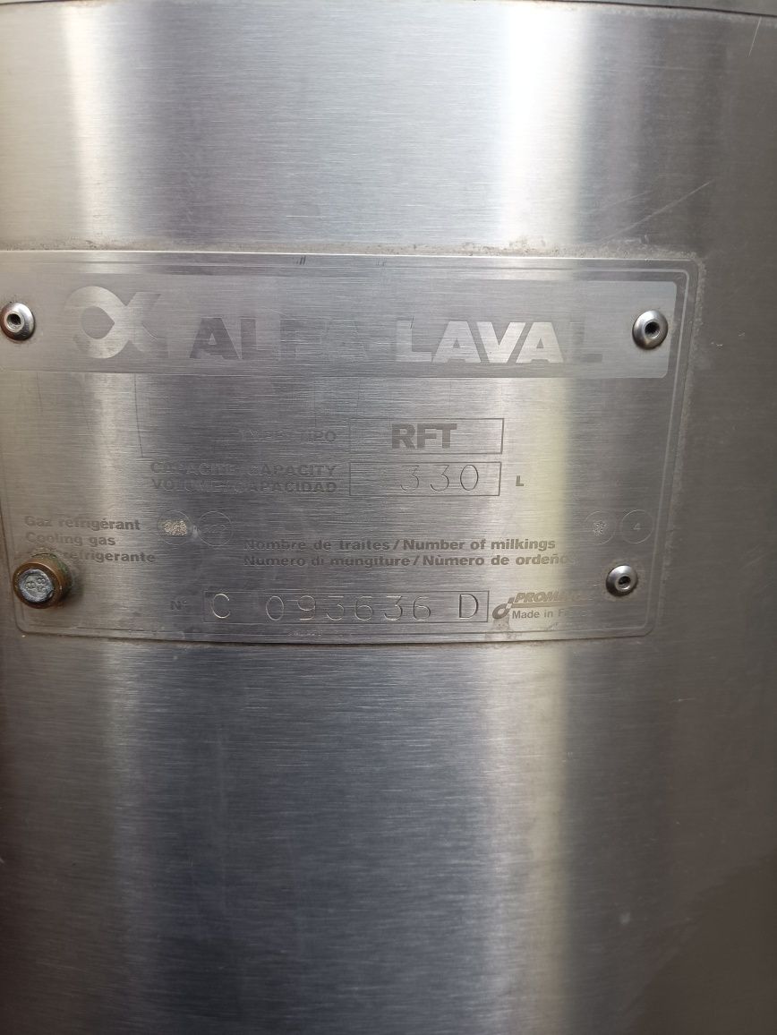 Zbiornik na mleko Alfa Lava RFT 330 / 350 L