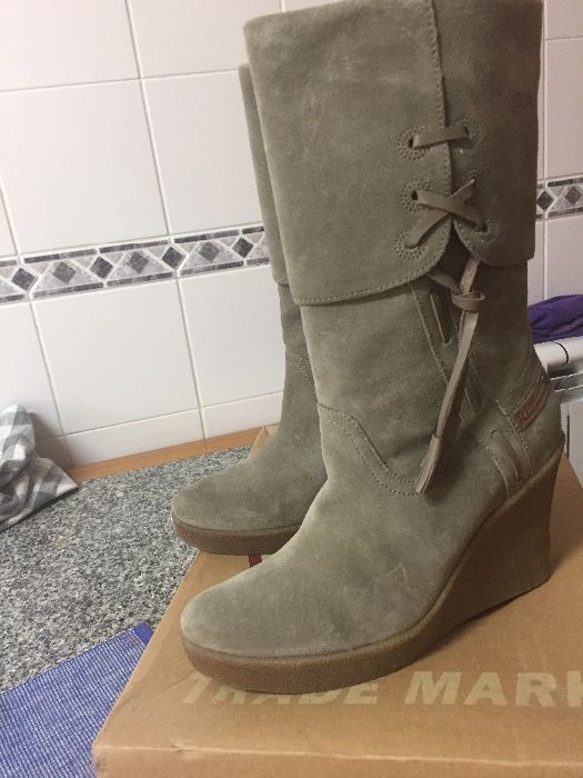 Botas em pele Replay- Novas