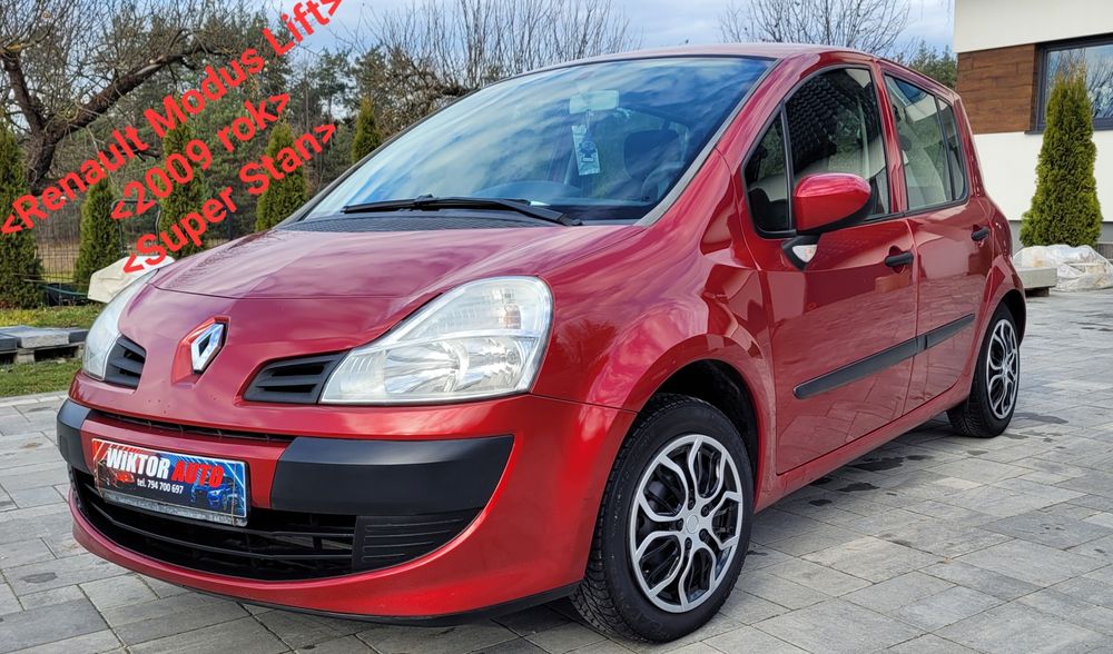Renault Modus*2009 rok*1,2 B*75 KM*Lakier oryginał*Auto 100% sprawne*