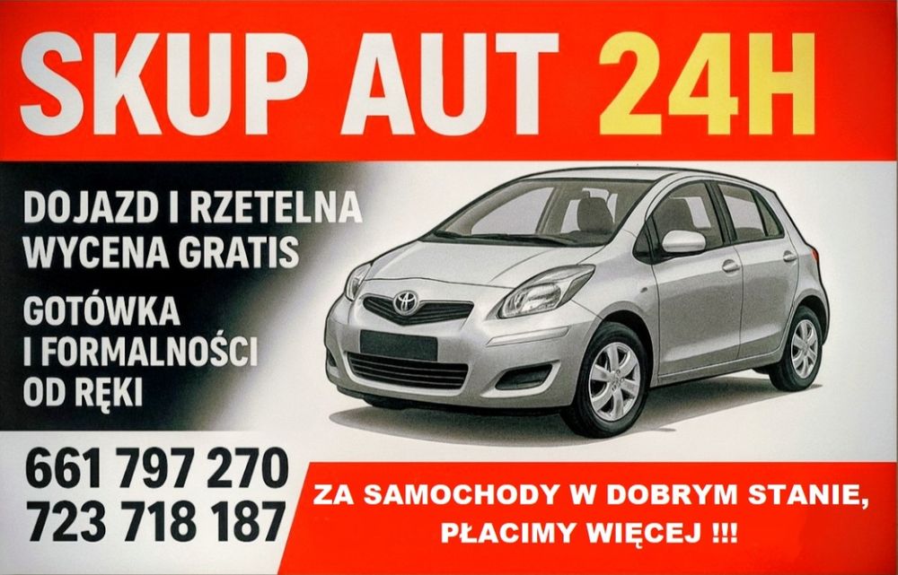 SKUP AUT 24H Zadzwoń ! Napisz ! Skup samochodów Warszawa + okolice! !