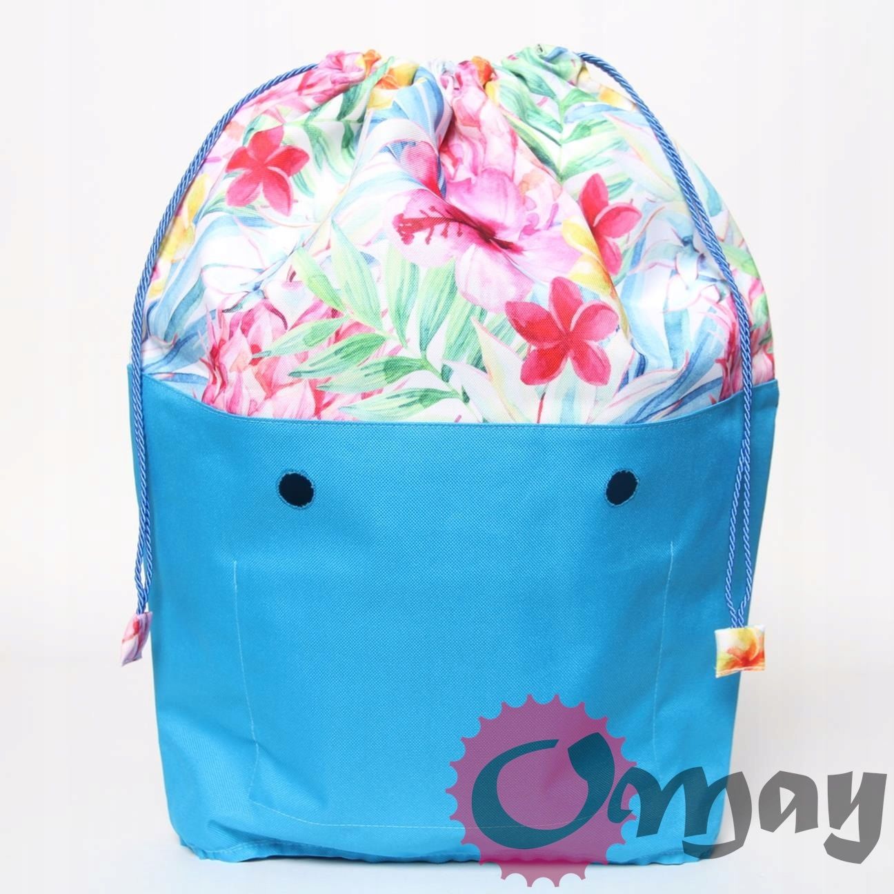 organizer OBAG STANDARD worek kwiaty ananasy komin 2 kieszenie OMAY