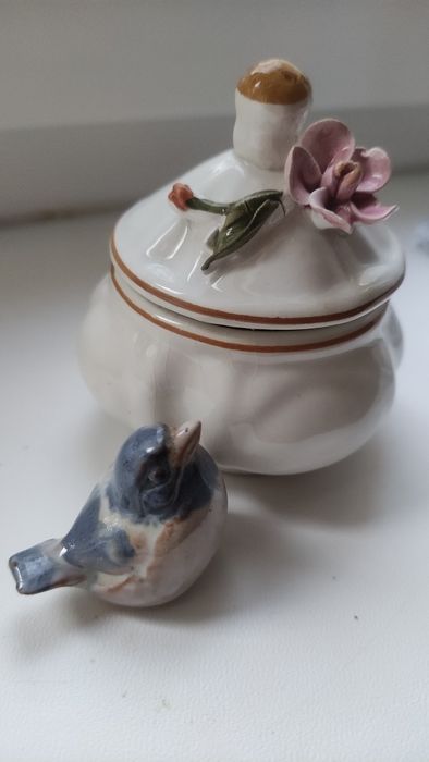 Pojemnik cukiernica włoska porcelana puzderko