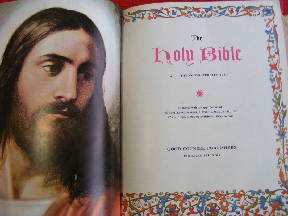 Holy Bíble - catholic version - texto em inglês, 1966