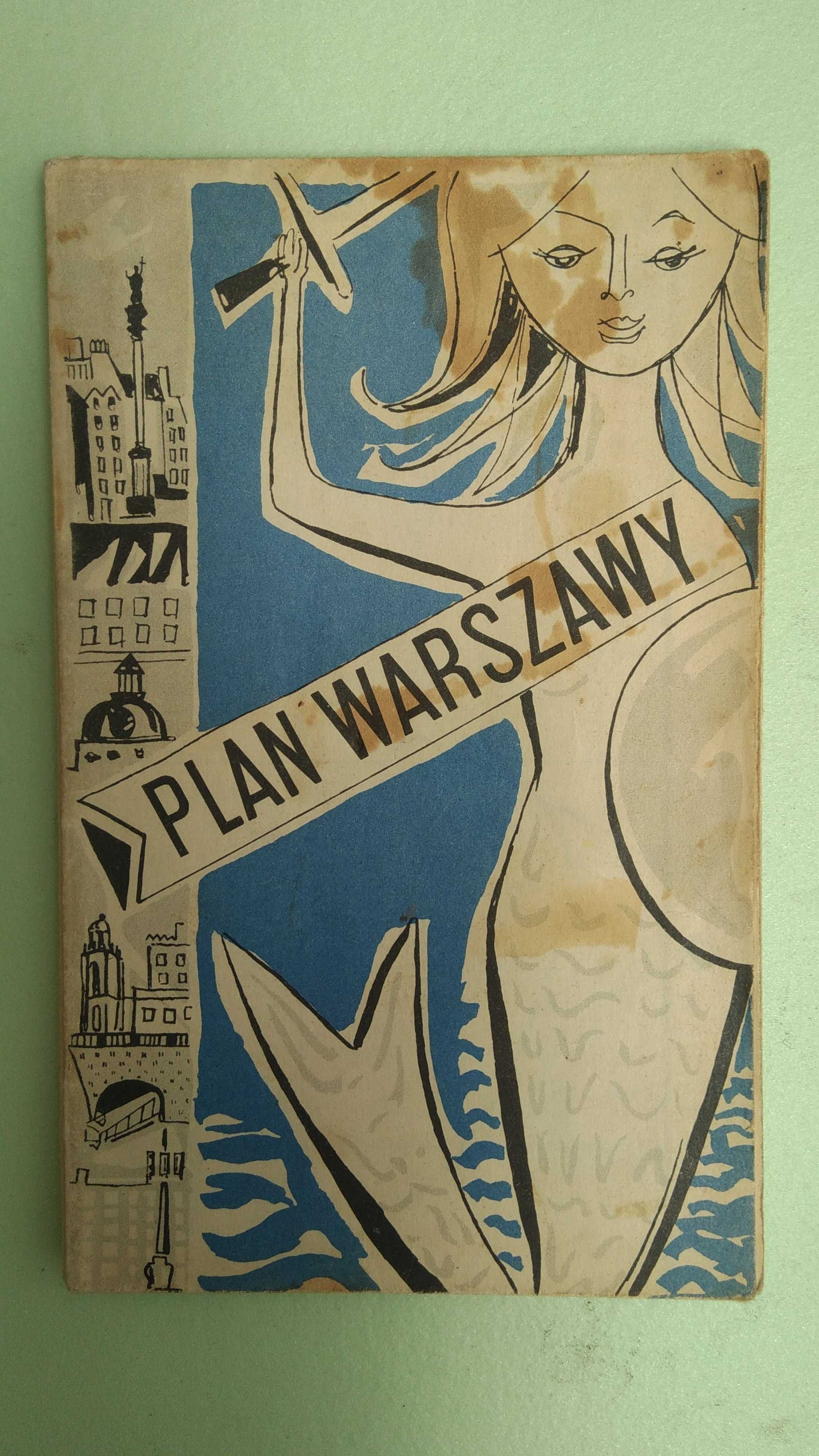 Plan Warszawy 1965 rok