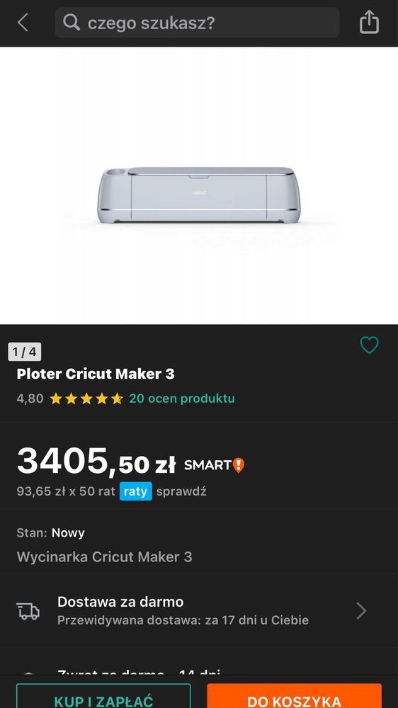 Ploter Cricut Maker 3 wycinarka