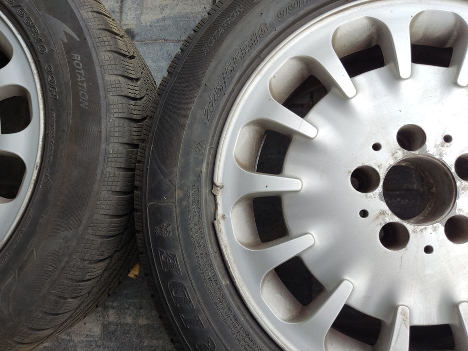 Alufelgi z oponami zimowymi Mercedes