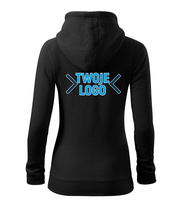 Bluza z własnym nadrukiem / logo Malfini Trendy Zipper damska