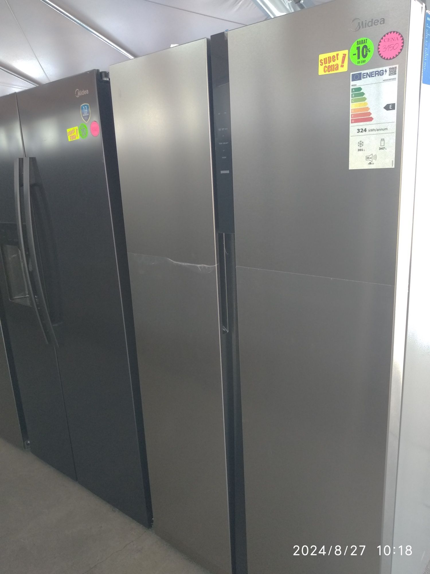 OUTLET Janki ul Wspólna 6 Lodówka Midea MERS530FGE02 side-by-side