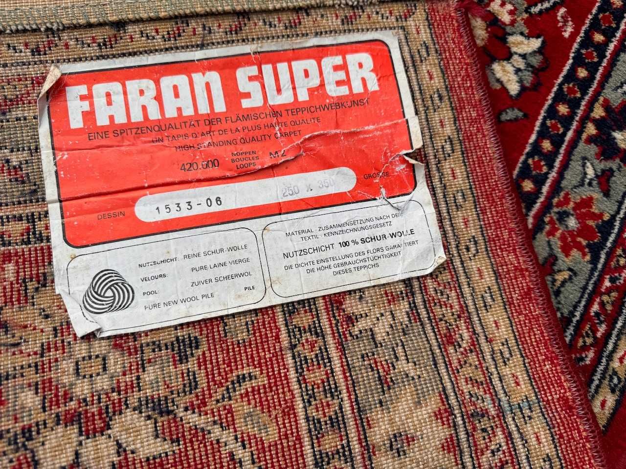 Dywan wełniany wzór perski orientalny FARAN 350x250 gal.10tyś