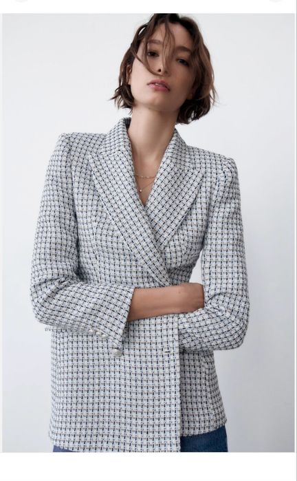 Твідовий піджак блейзер Zara XS, S