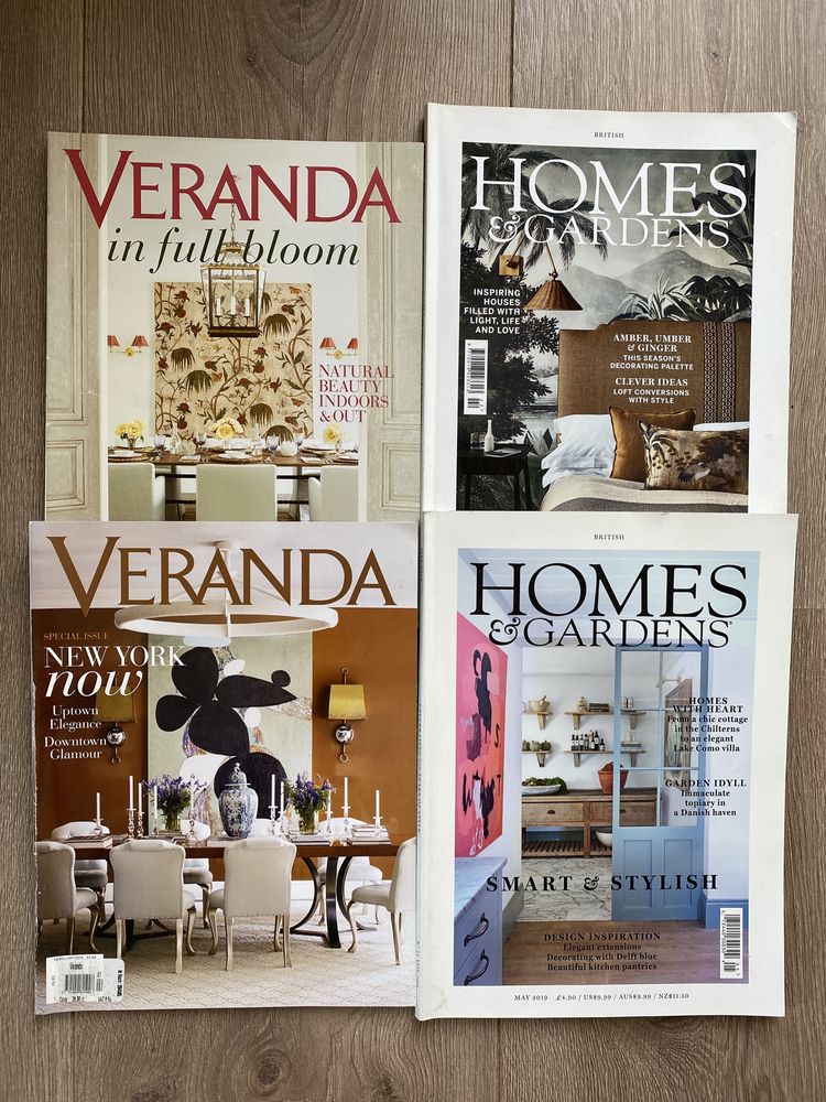 4 magazyny wnetrzarskie po angielsku- Veranda, Home & Gardens