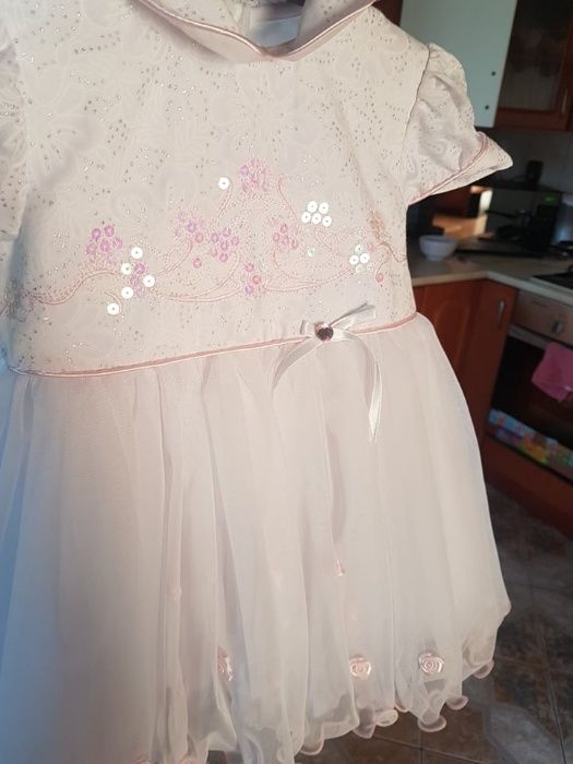 Sukienka do chrztu/wesele/imprezę r.74 + BOLERKO