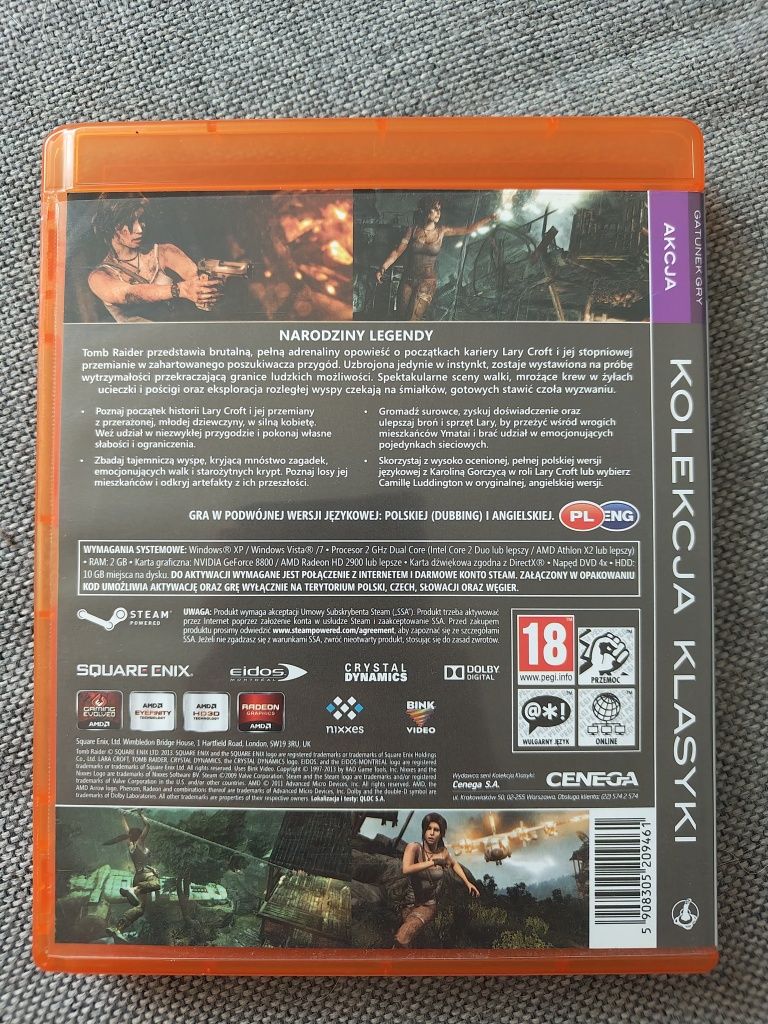 Tomb Raider 2013 PC Box Pudełko Kolekcja Klasyki