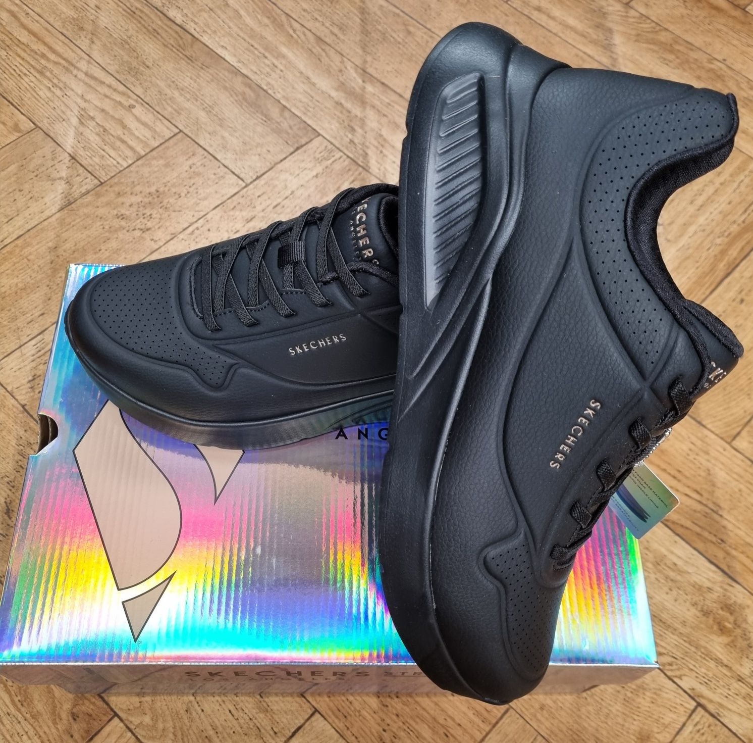 Кросівки жіночі скетчерс (skechers Uno Lite - Lite WORK) шкіра