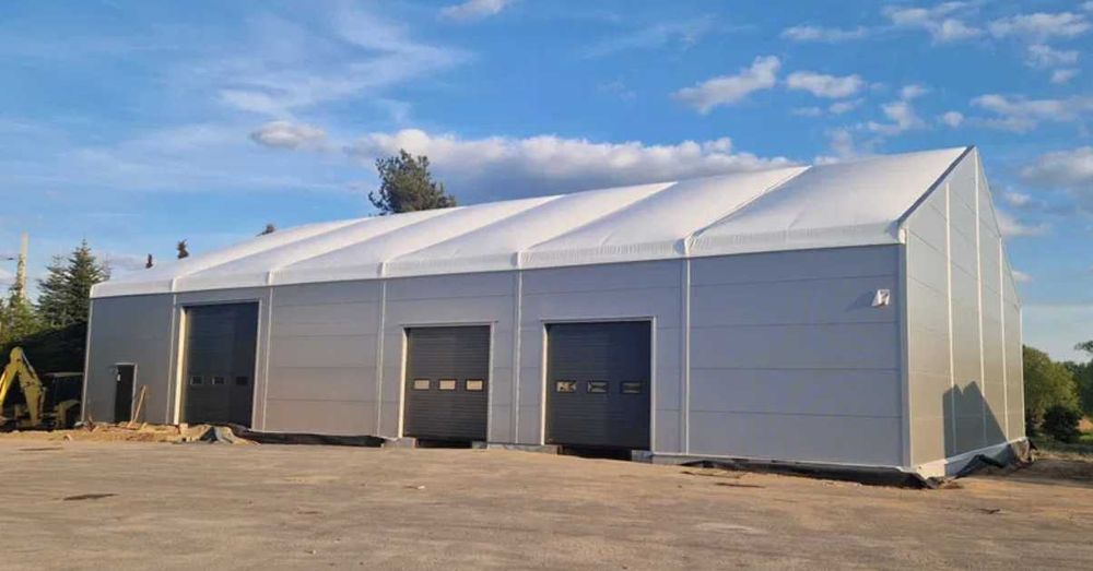 Hala 15x30x4m namiotowa magazynowa produkcyjna rolnicza