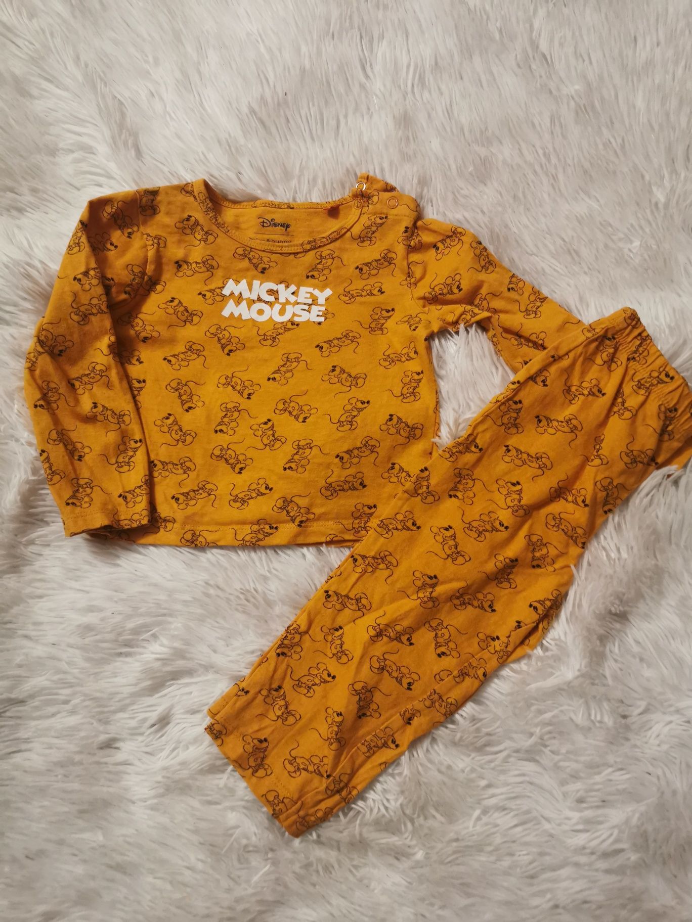 Sinsay pomarańczowa pidżamka dwuczęściowa 86