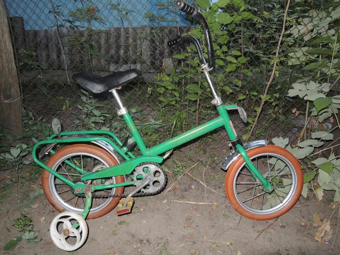 Велосипед підлітковий "ТИСА", дитячий "ЗАЙКА-3", заднє колесо 22 см.