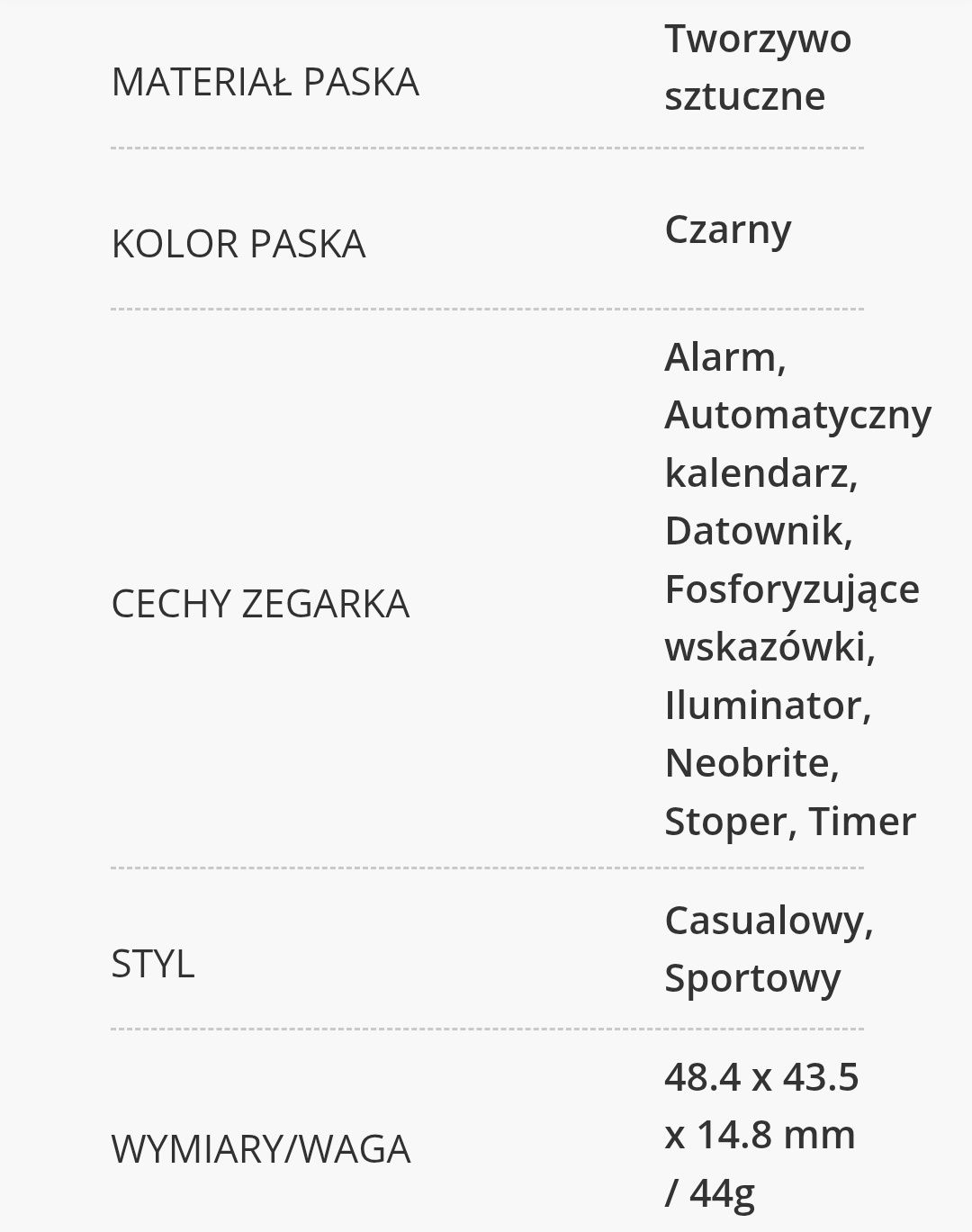Casio AQ-164W-1AVES nowy