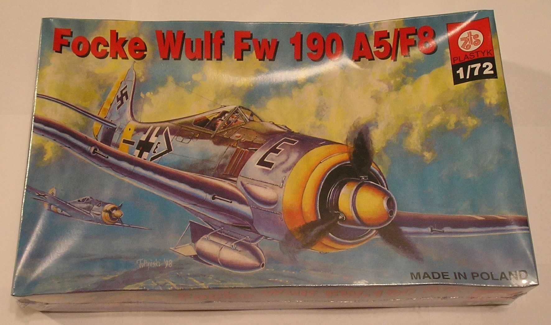 model samolot FOCKE WULF FW-190 A/F - skala 1:72 - PLASTYK
