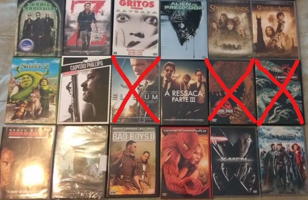 27 Filmes em DVD (vendo a unidade 3€ cada)