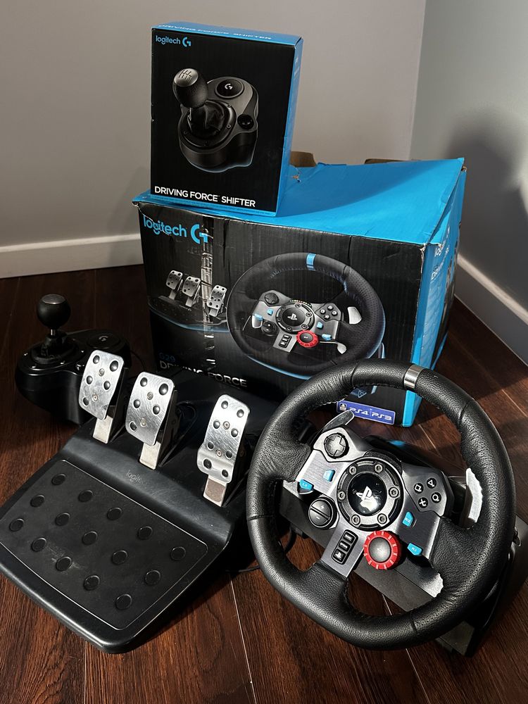 Руль Logitech G29 з кпп (ігрове кермо, shifter)