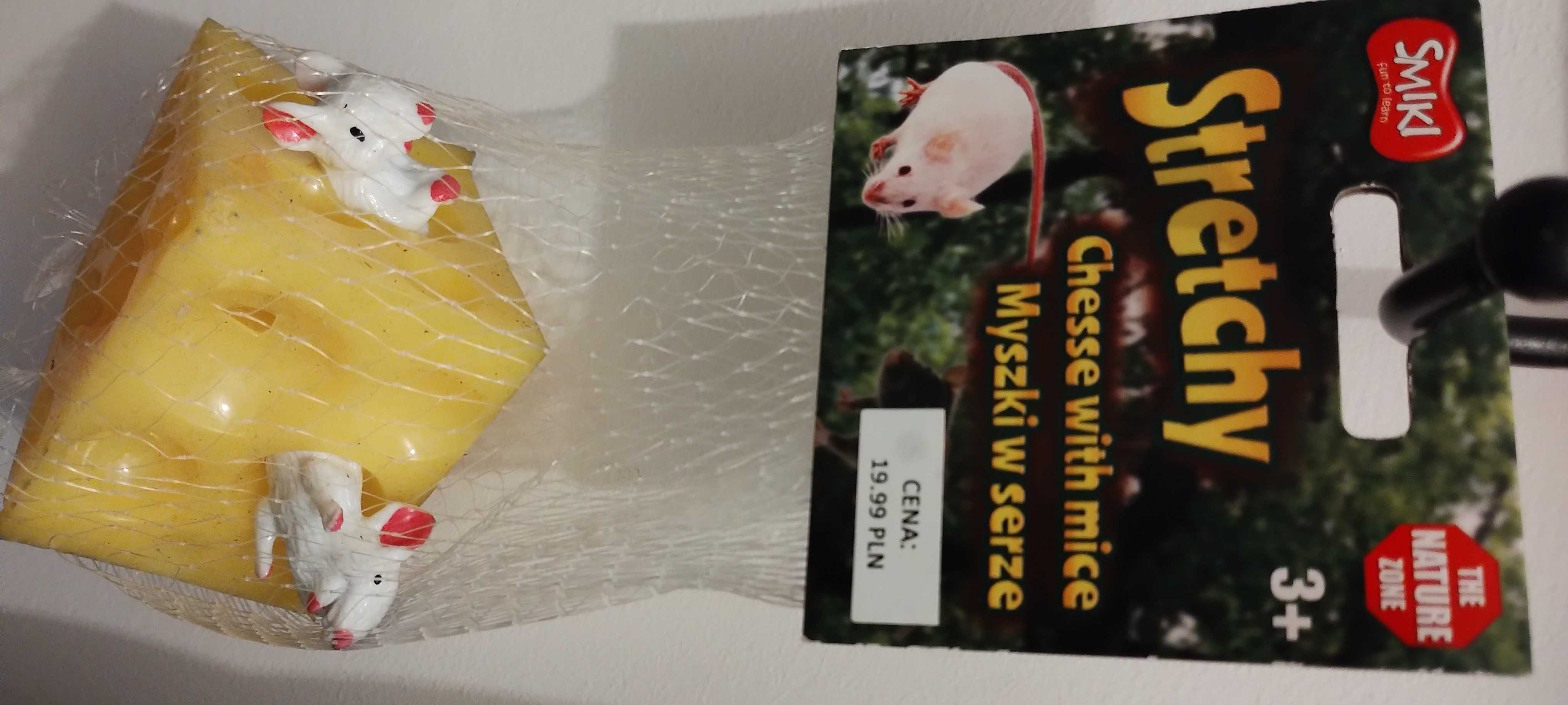 zabawka antystresowa gniotek ser i myszki Smiki