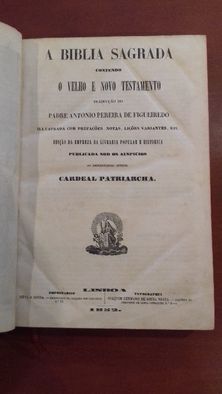 A Bíblia Sagrada - 4 Volumes - 1852