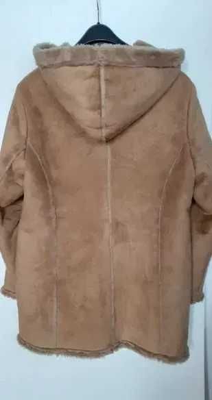 Kożuch ekologiczny z kapturem