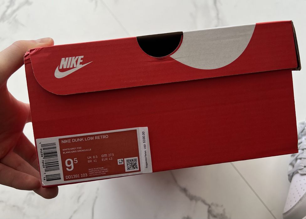 Кросівки чоловічі Nike Dunk Low Grey Fog DD1391-103
