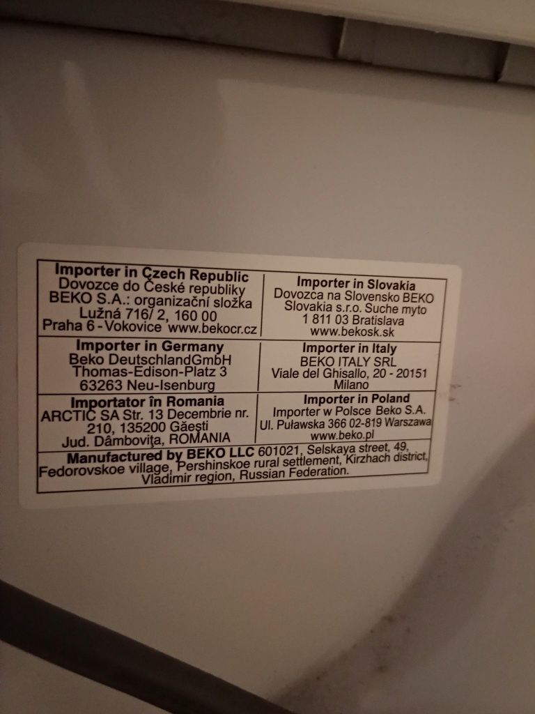 Sprzedam pralkę BEKO