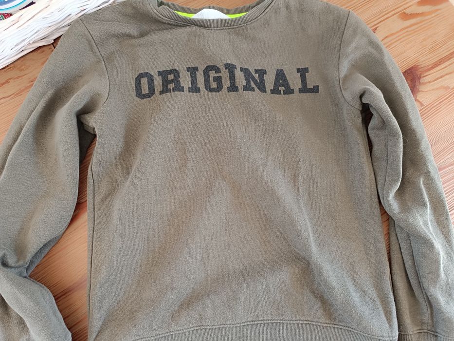 Bluza miękka oliwkowa oryginal H&M 140