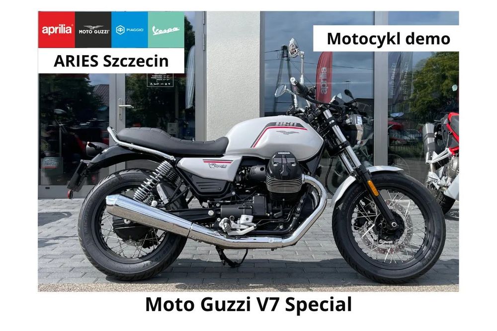Moto Guzzi V7 Special. Silnik V Twin, 21 l zbiornik. Wał kardana. Cena tygodnia.