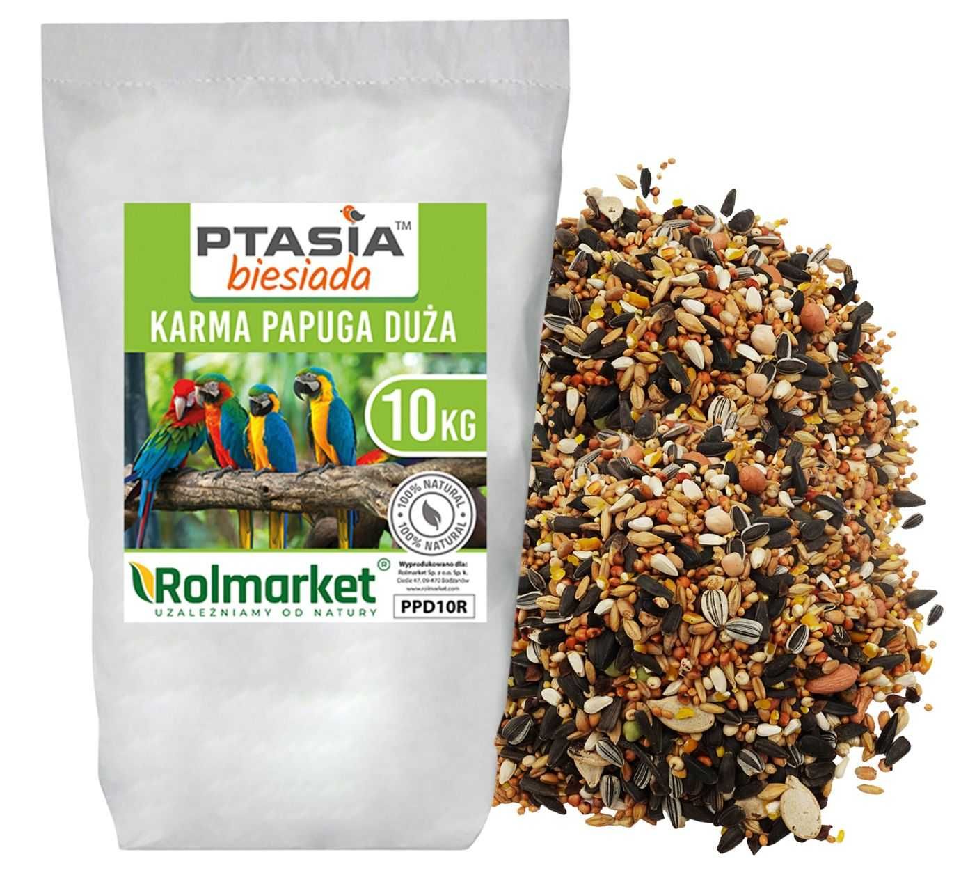 Karma Ziarna Dla Papug Papużek Ptaków Falistych Małe Średnie Duże MIX