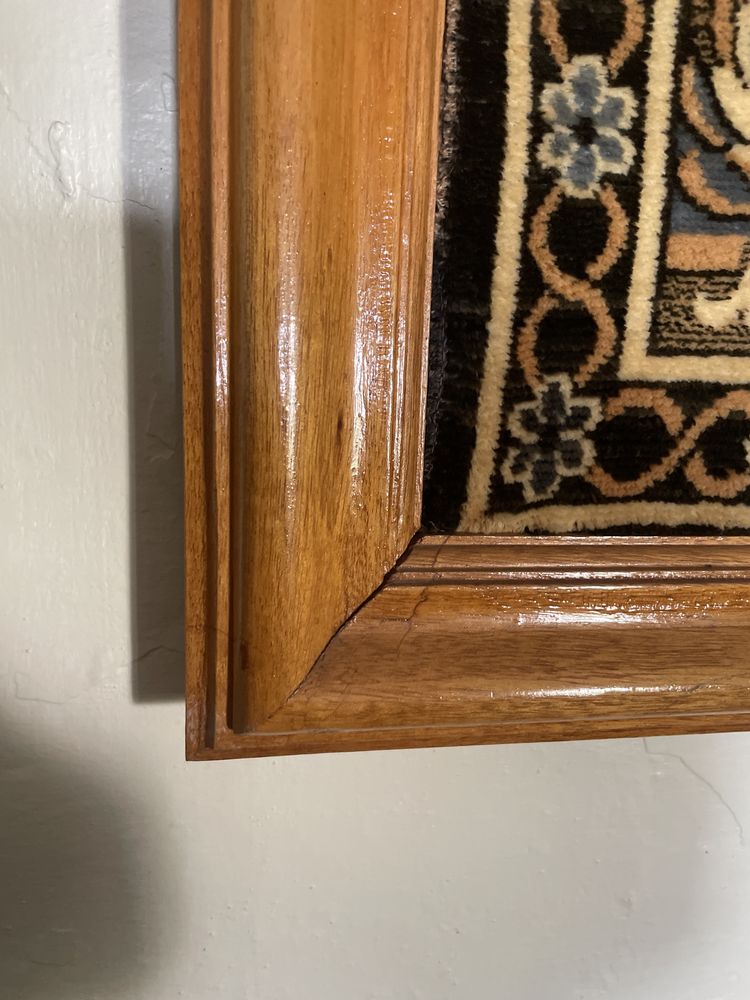 Tapeçaria decorativa antiga emoldurada – estilo clássico/rococó